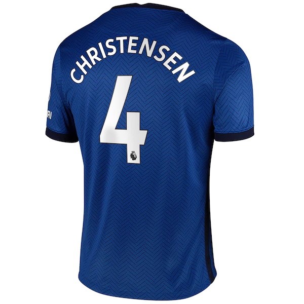 Camiseta Chelsea NO.4 Christensen Replica Primera Ropa 2020/21 Azul